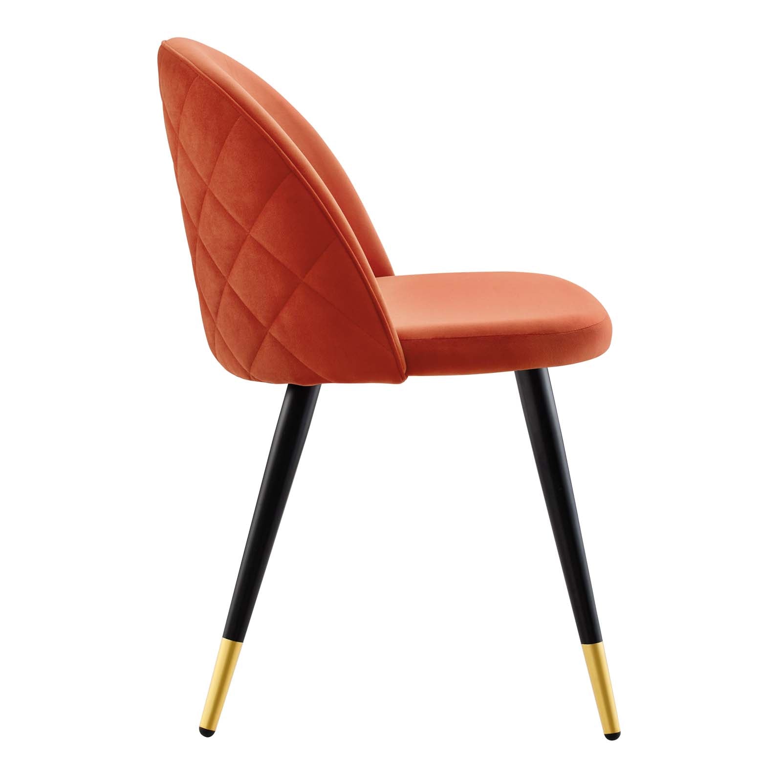 Cordial Performance Velvet Dining Chairs Set of 2 by Modway