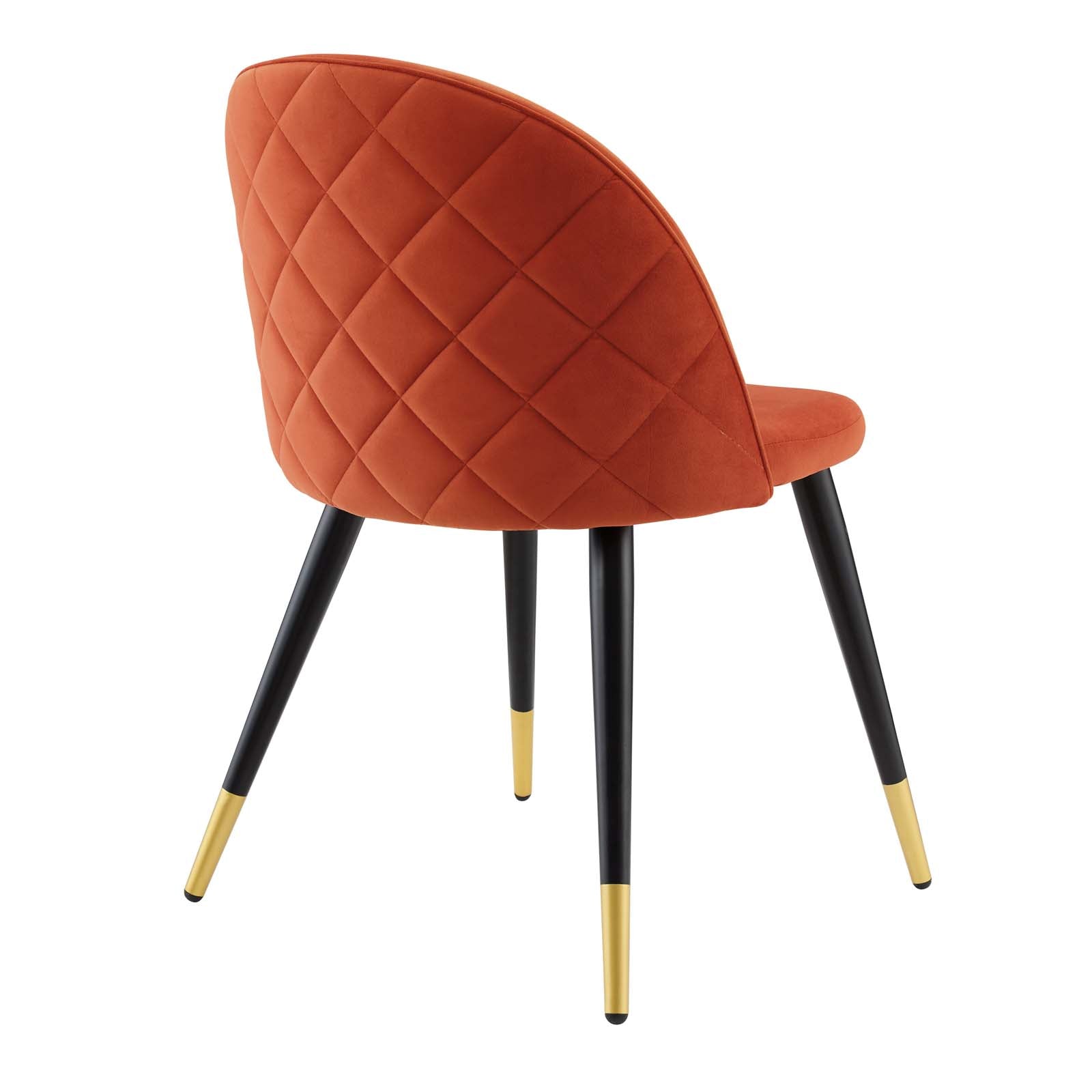 Cordial Performance Velvet Dining Chairs Set of 2 by Modway