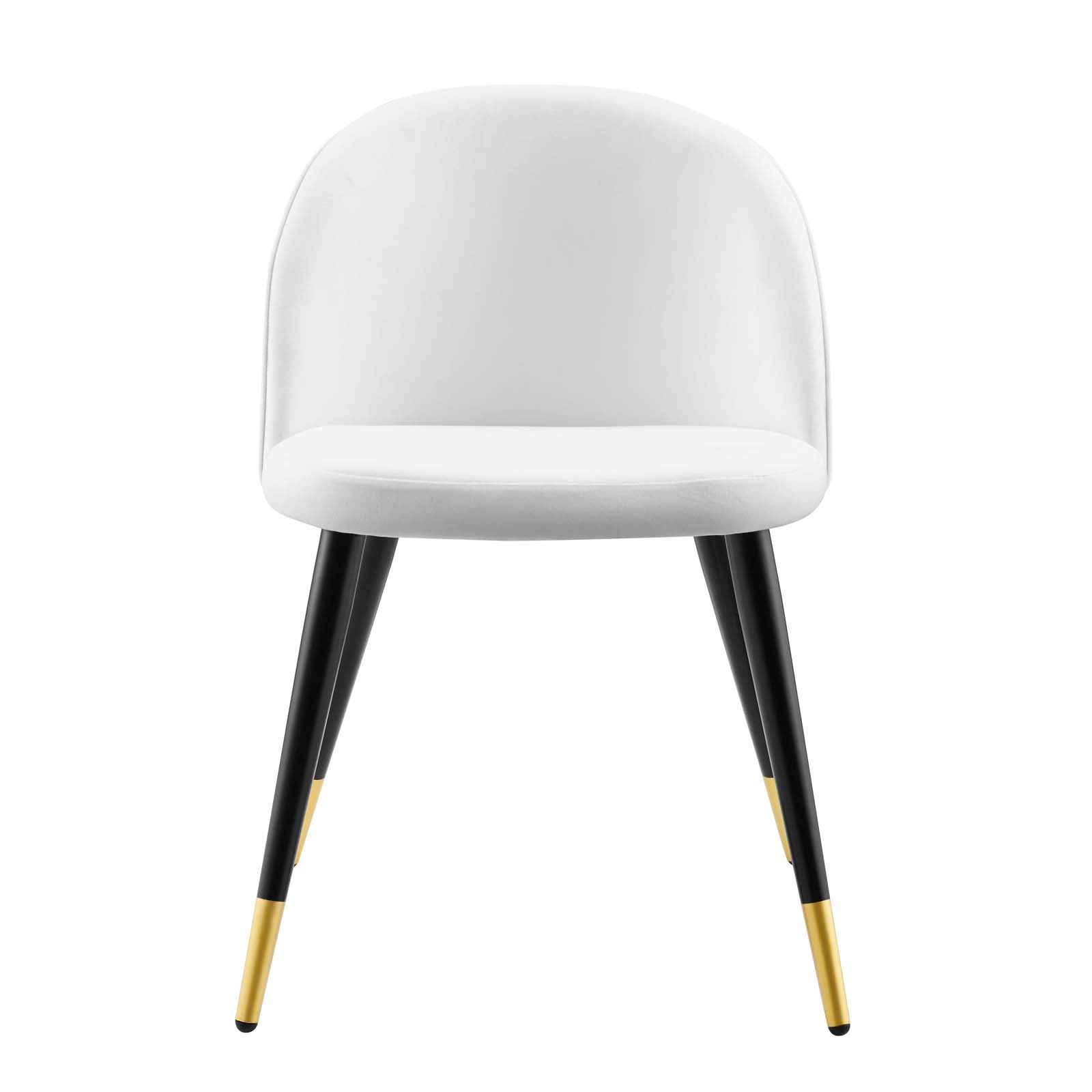 Cordial Performance Velvet Dining Chairs Set of 2 by Modway