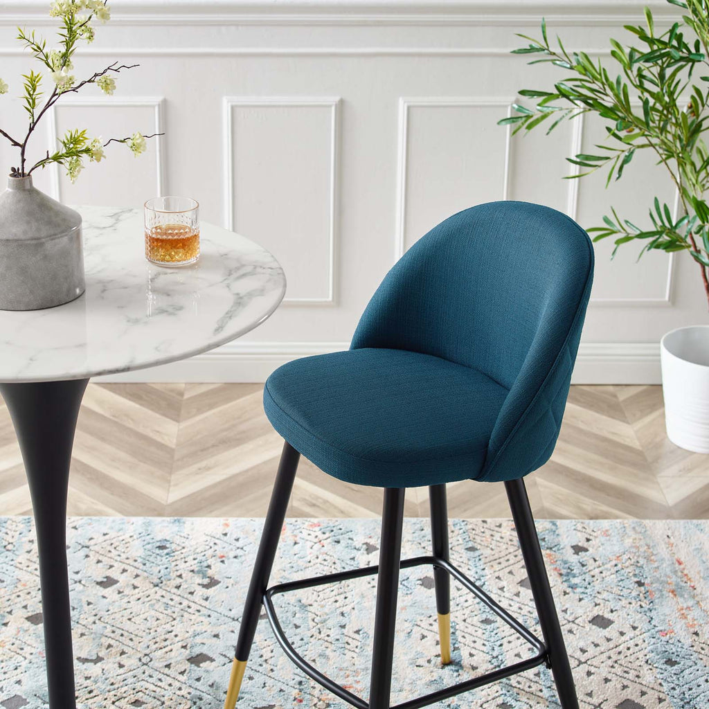 Cordial Fabric Bar Stools Set of 2 by Modway
