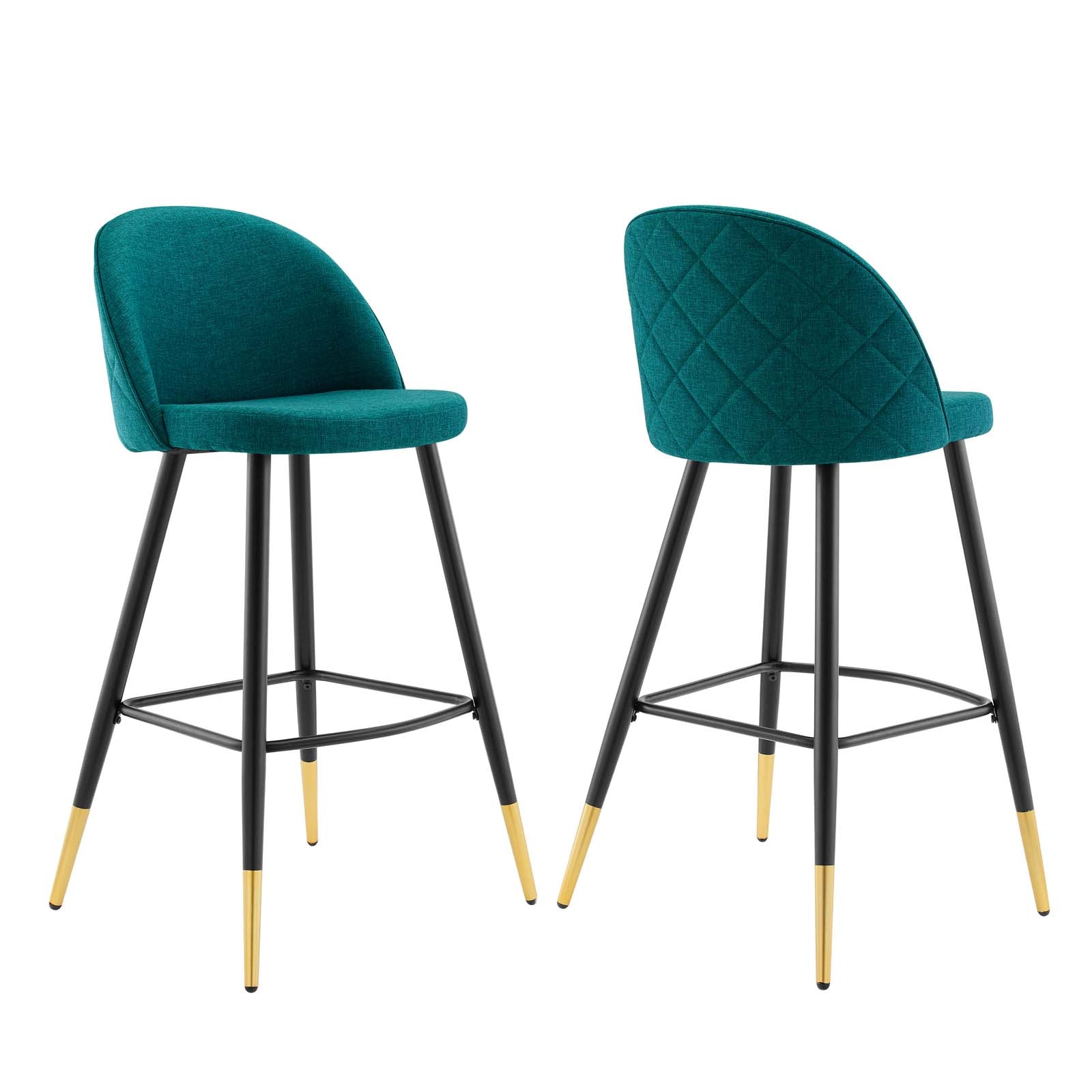 Cordial Fabric Bar Stools Set of 2 by Modway