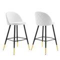 Cordial Fabric Bar Stools Set of 2 by Modway