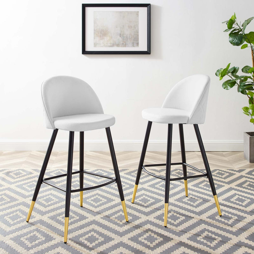 Cordial Fabric Bar Stools Set of 2 by Modway