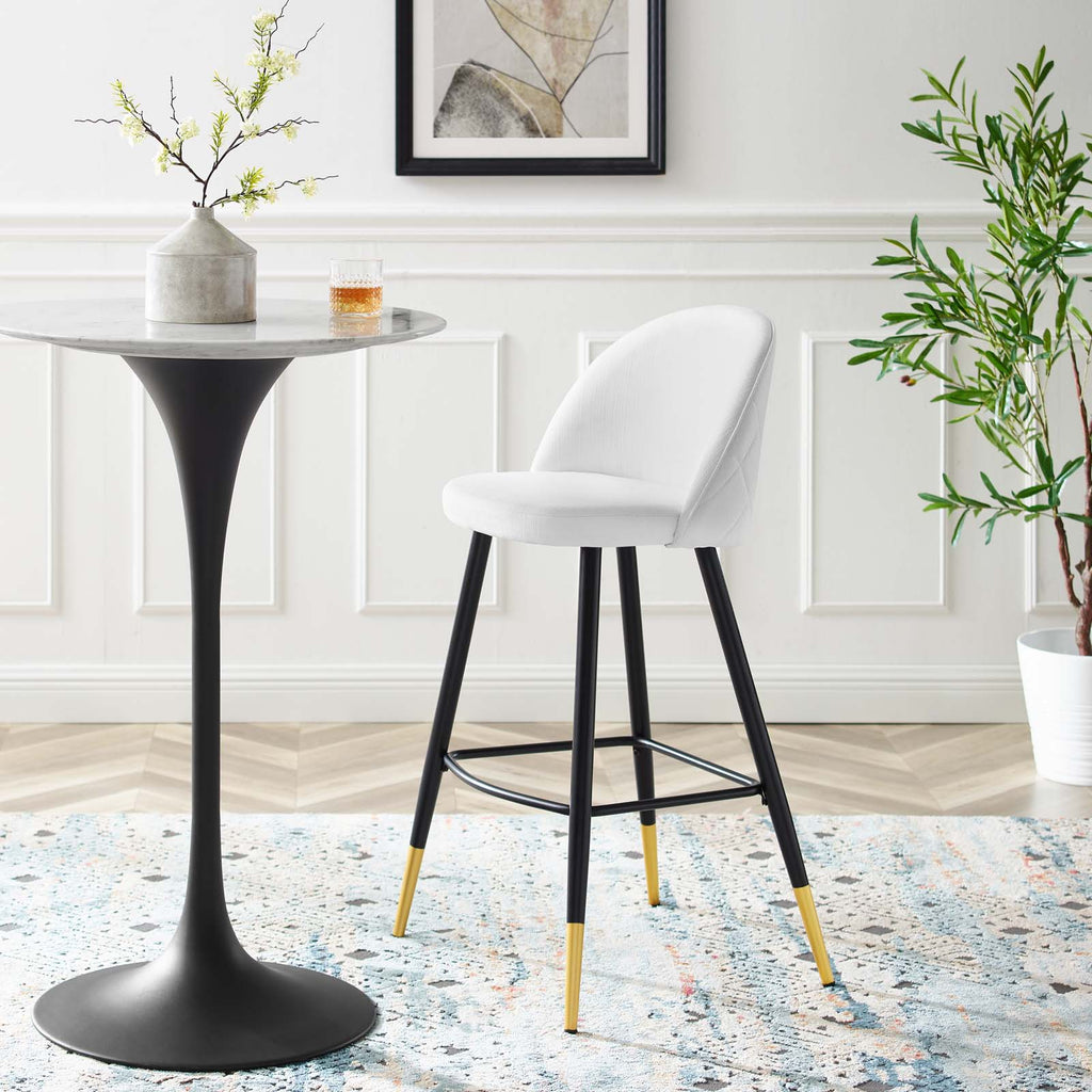 Cordial Fabric Bar Stools Set of 2 by Modway
