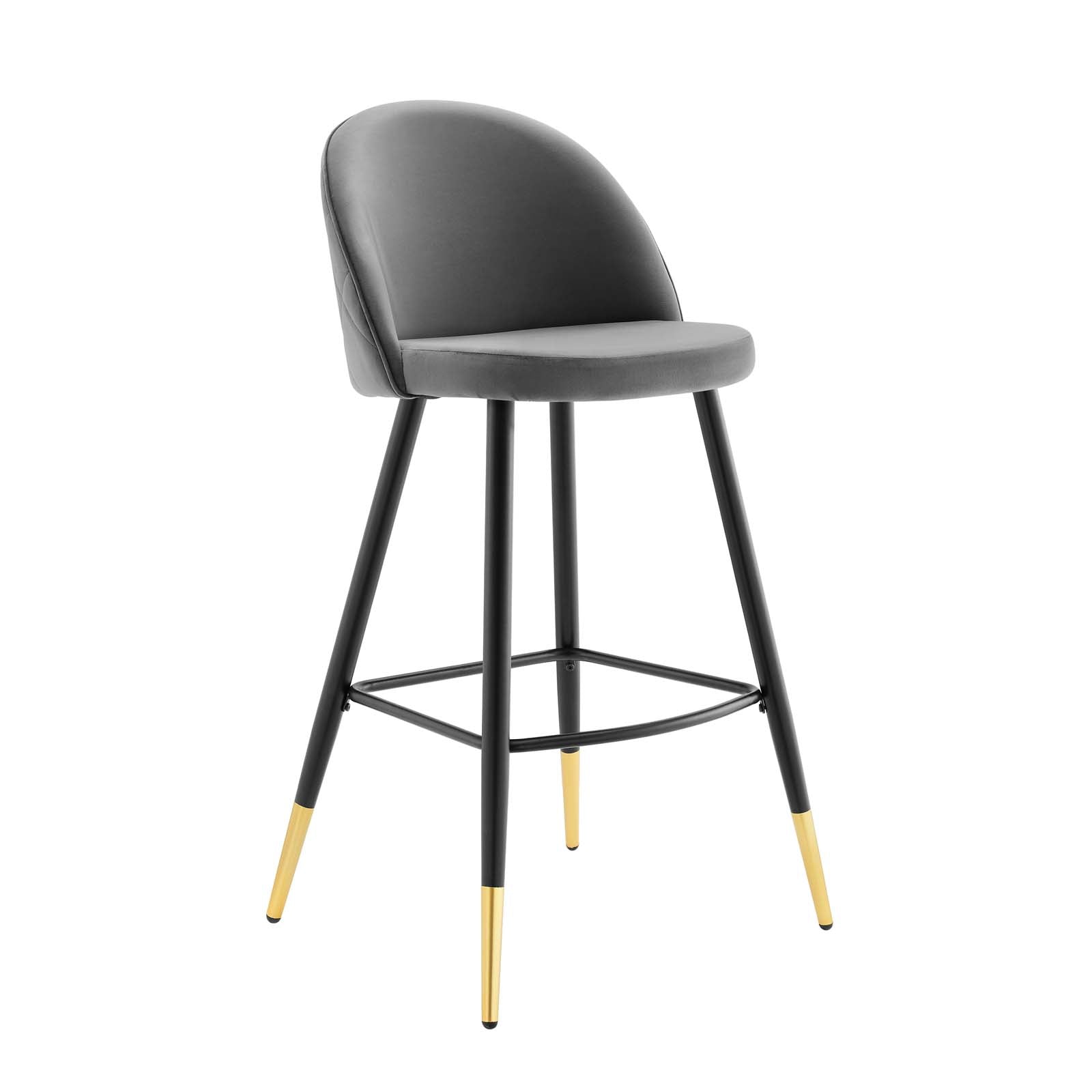 Cordial Performance Velvet Bar Stools Set of 2 by Modway