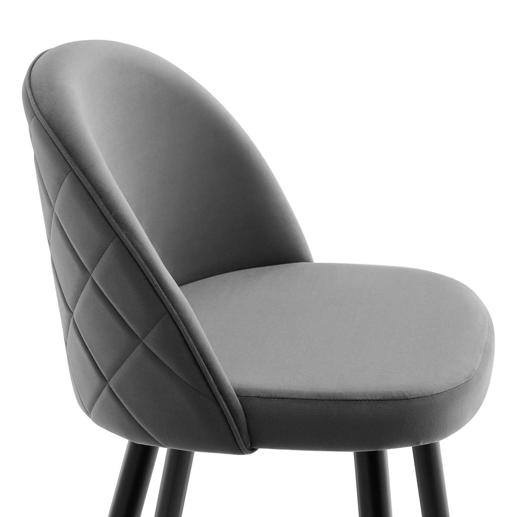 Cordial Performance Velvet Bar Stools Set of 2 by Modway
