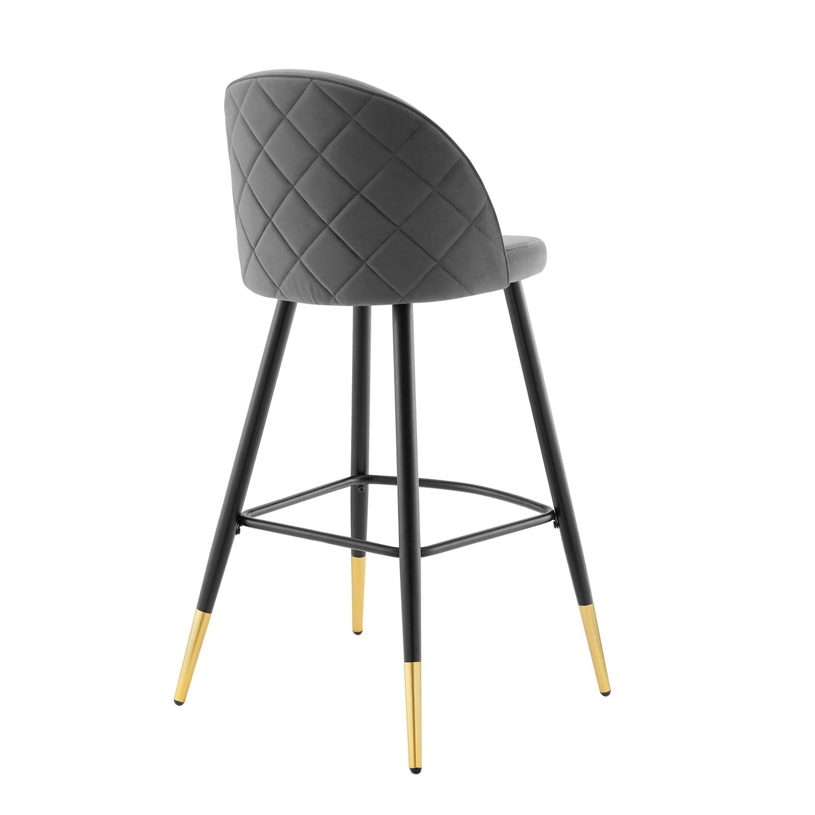 Cordial Performance Velvet Bar Stools Set of 2 by Modway