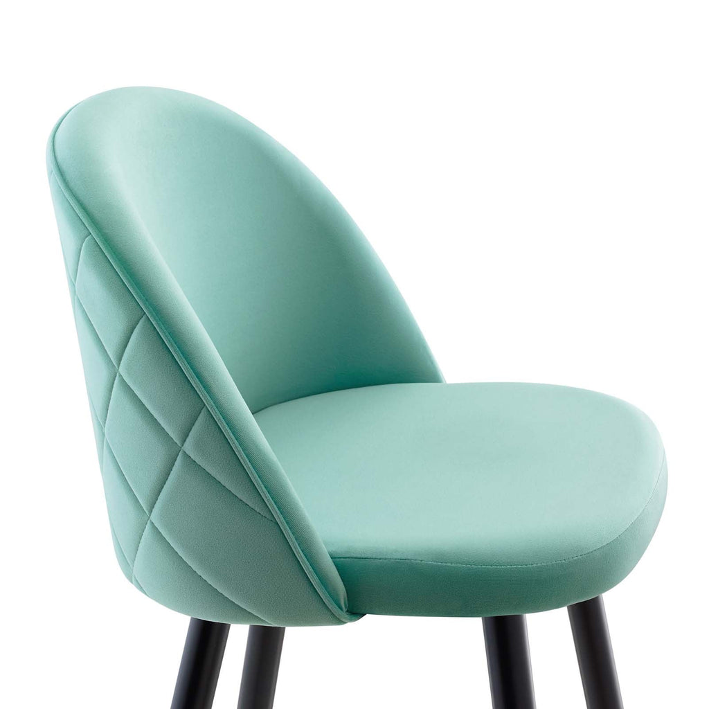 Cordial Performance Velvet Bar Stools Set of 2 by Modway