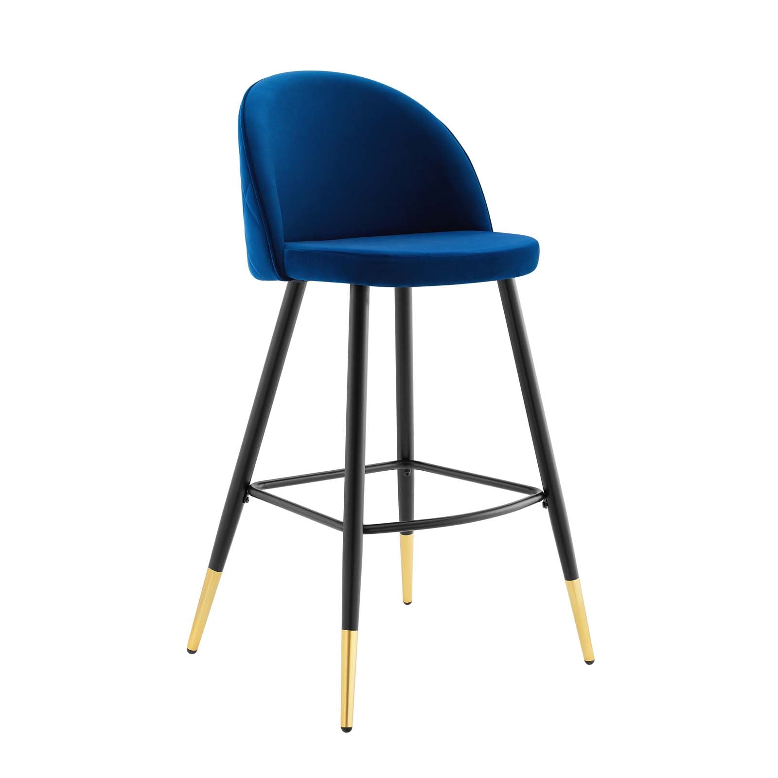 Cordial Performance Velvet Bar Stools Set of 2 by Modway