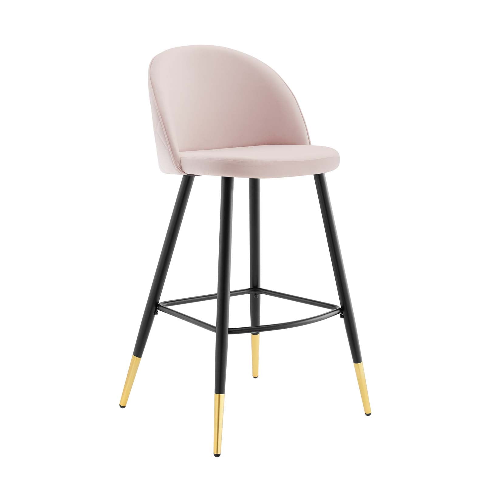 Cordial Performance Velvet Bar Stools Set of 2 by Modway