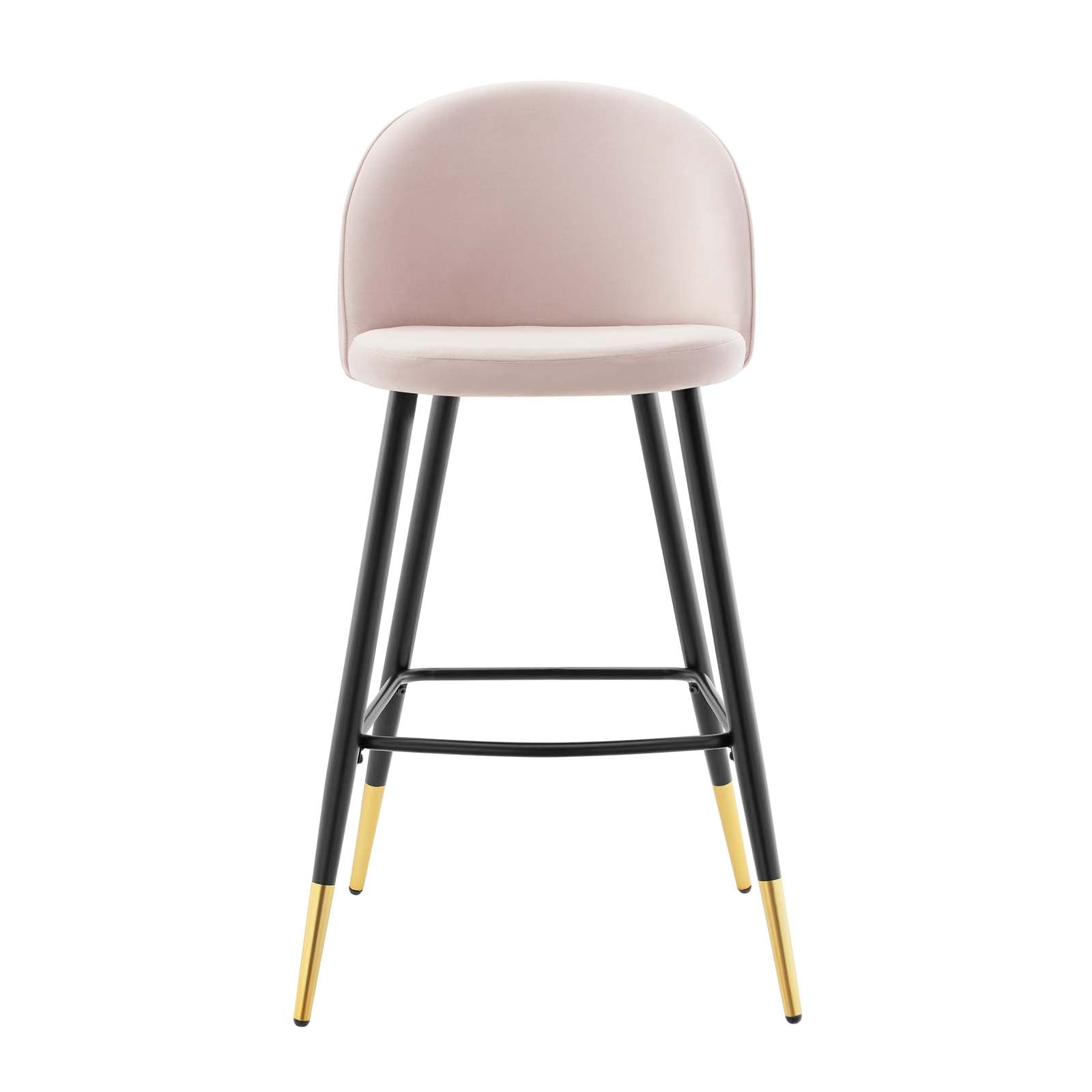 Cordial Performance Velvet Bar Stools Set of 2 by Modway