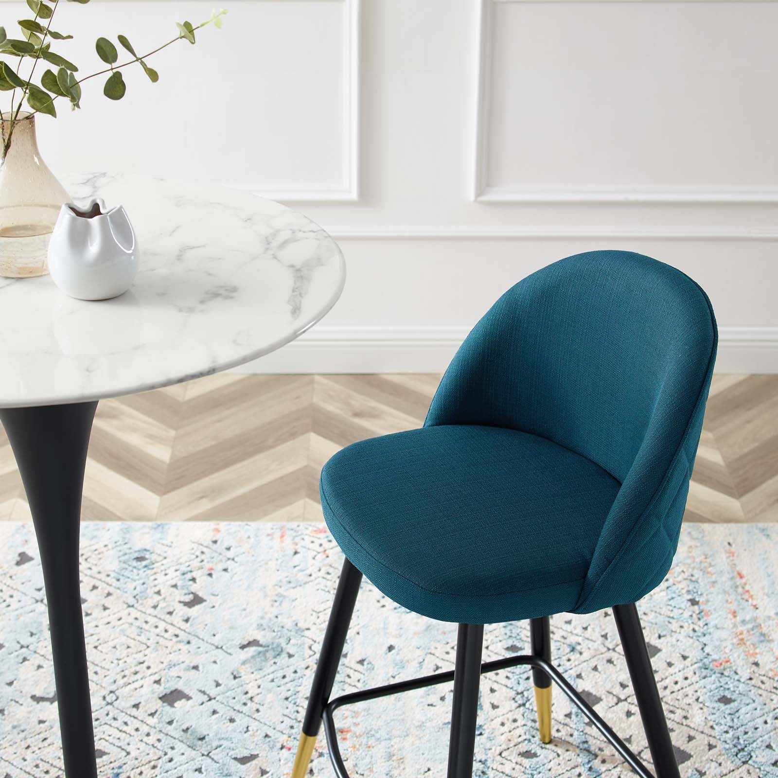 Cordial Fabric Counter Stools Set of 2 by Modway