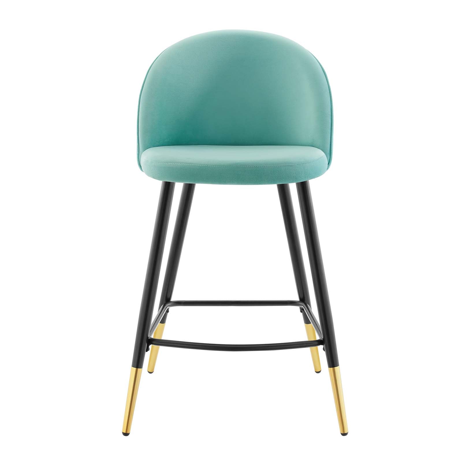 Cordial Performance Velvet Counter Stools Set of 2 by Modway