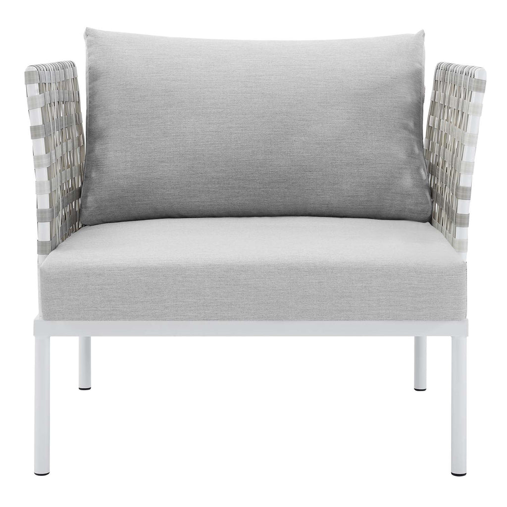 Harmony Sunbrella¨ Basket Weave Outdoor Patio Aluminum Armchair by Modway
