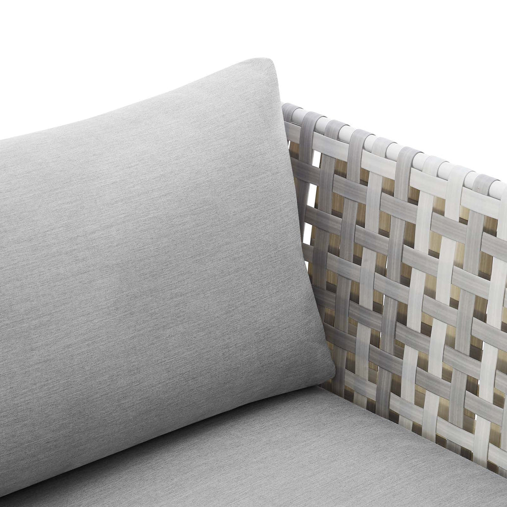 Harmony Sunbrella¨ Basket Weave Outdoor Patio Aluminum Armchair by Modway