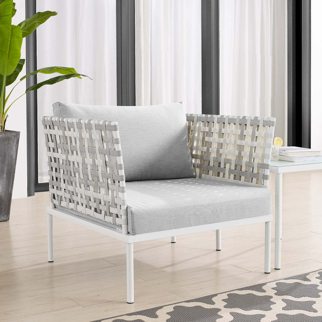Harmony Sunbrella¨ Basket Weave Outdoor Patio Aluminum Armchair by Modway