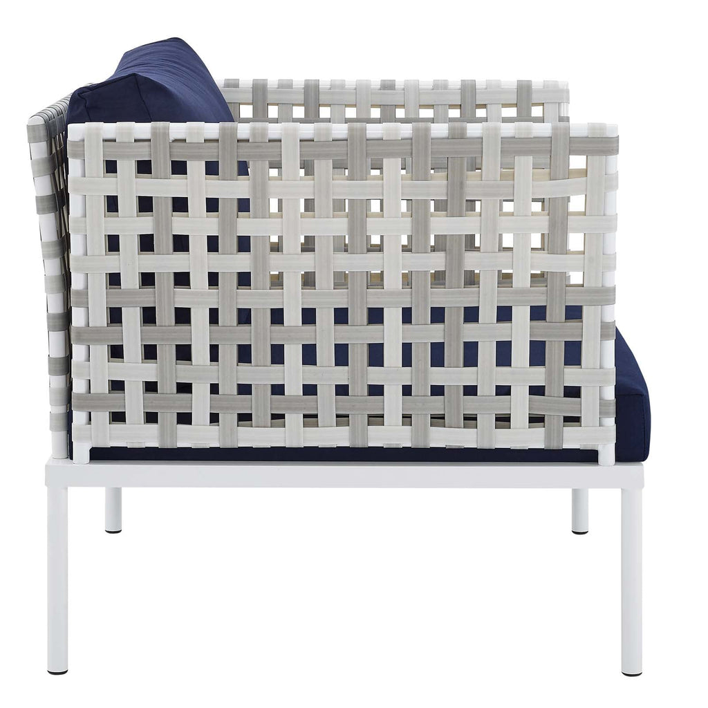 Harmony Sunbrella¨ Basket Weave Outdoor Patio Aluminum Armchair by Modway