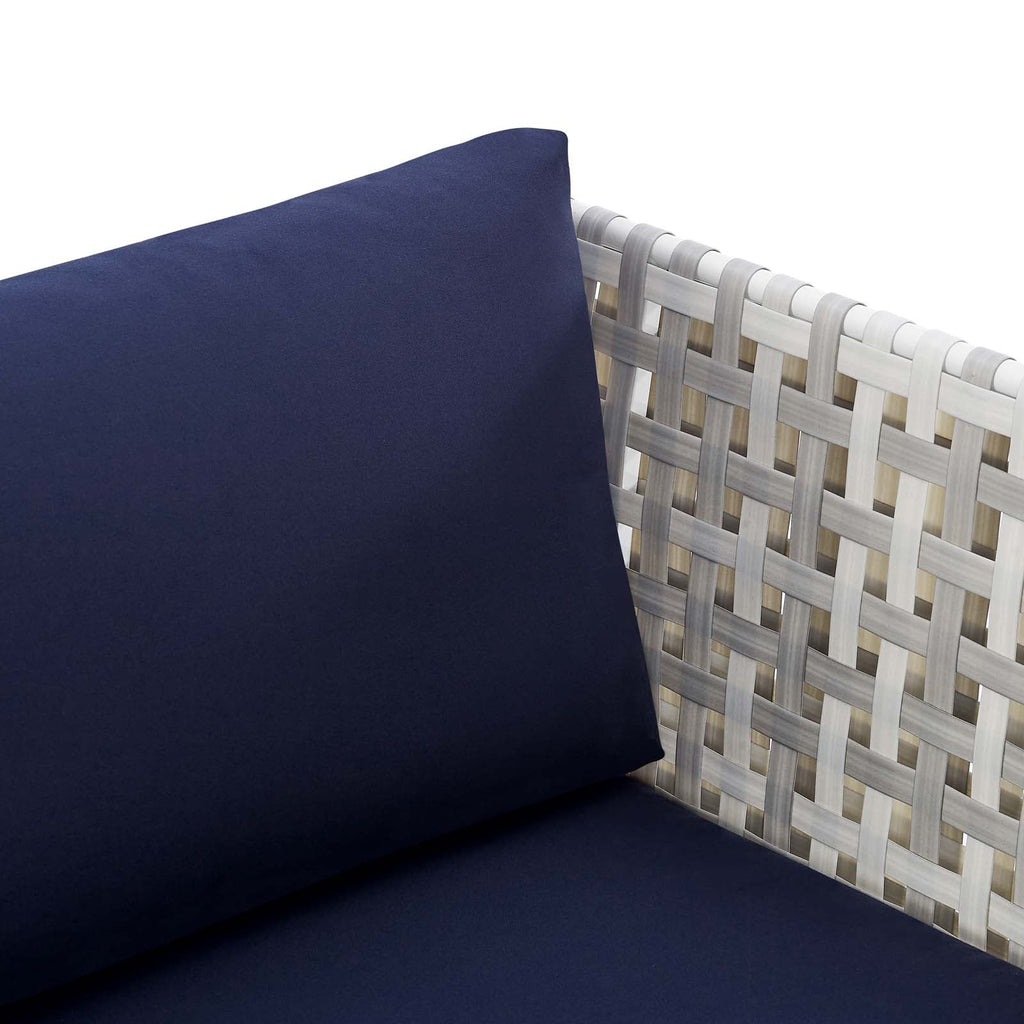 Harmony Sunbrella¨ Basket Weave Outdoor Patio Aluminum Armchair by Modway