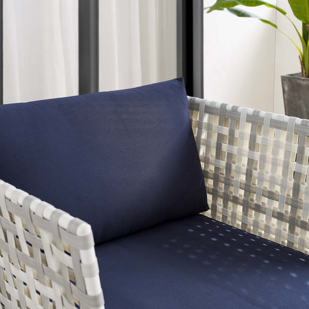 Harmony Sunbrella¨ Basket Weave Outdoor Patio Aluminum Armchair by Modway