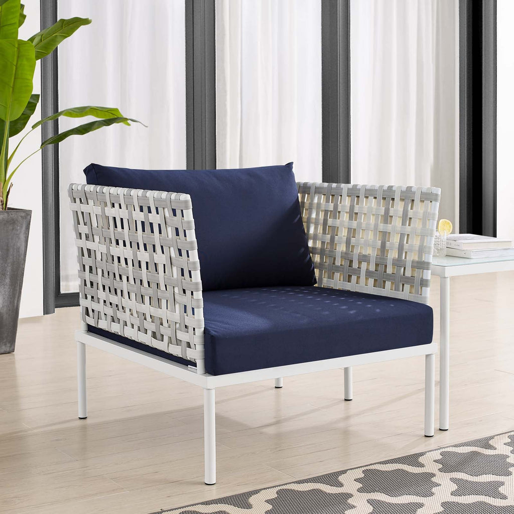 Harmony Sunbrella¨ Basket Weave Outdoor Patio Aluminum Armchair by Modway