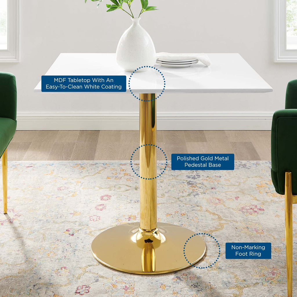 Verne 35" Square Dining Table by Modway