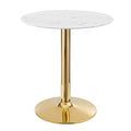 Verne 28" Artificial Marble Dining Table by Modway