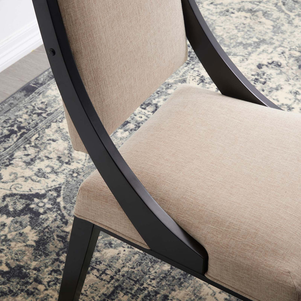 Cambridge Upholstered Fabric Dining Chairs Set of 2 by Modway