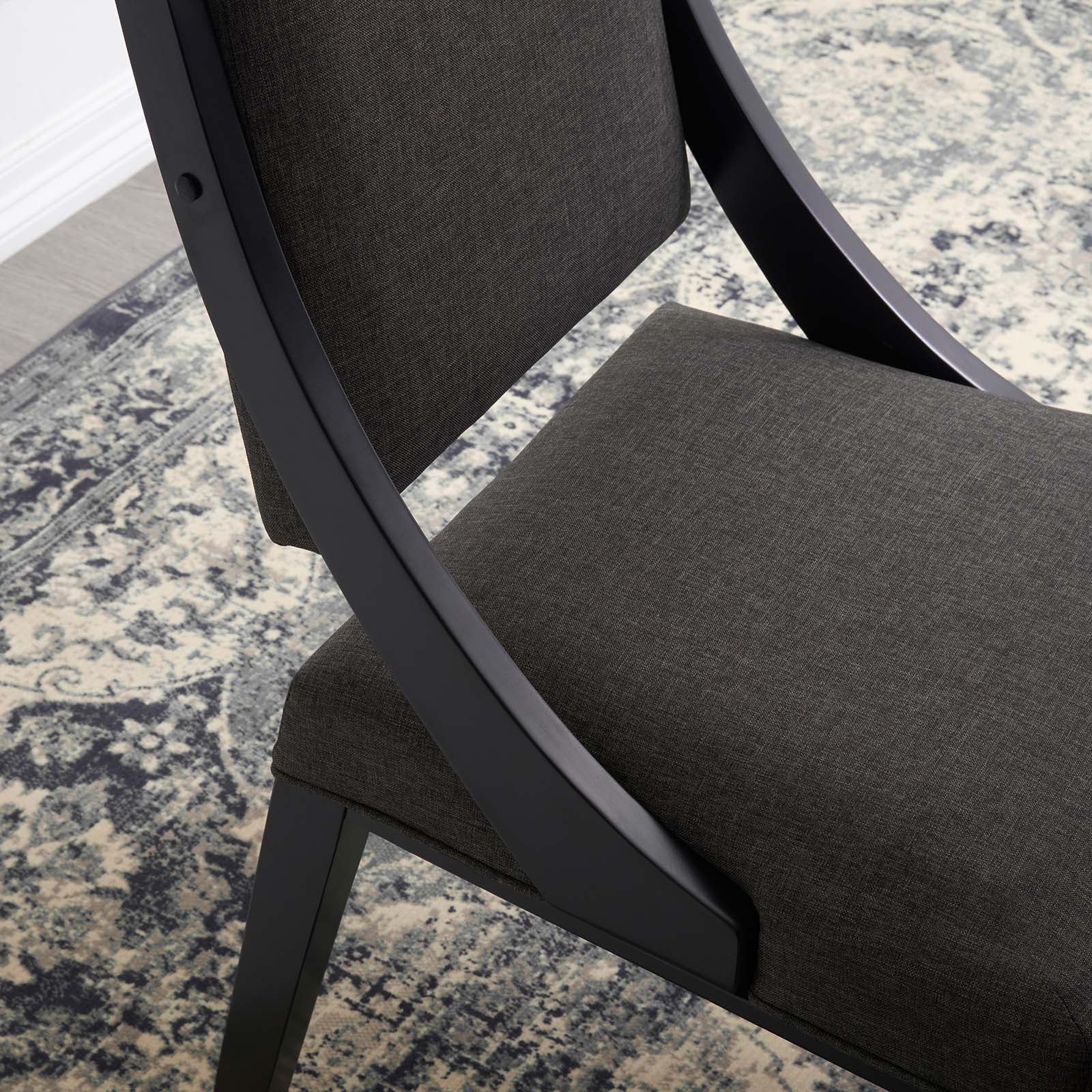 Cambridge Upholstered Fabric Dining Chairs Set of 2 by Modway