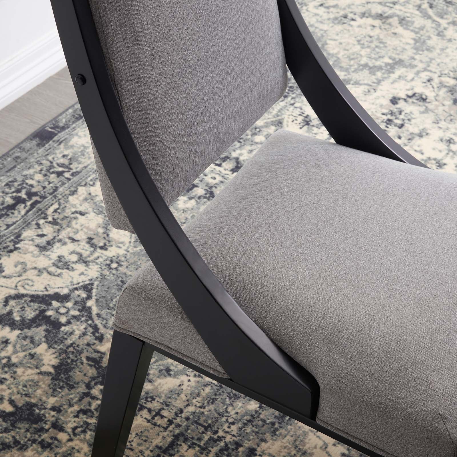 Cambridge Upholstered Fabric Dining Chairs Set of 2 by Modway