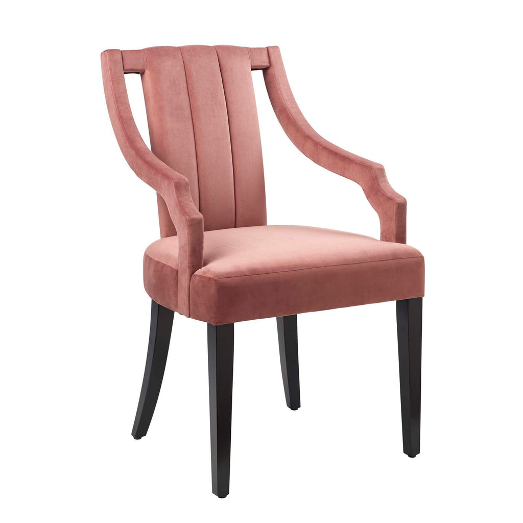 Virtue Performance Velvet Dining Chairs Set of 2 by Modway