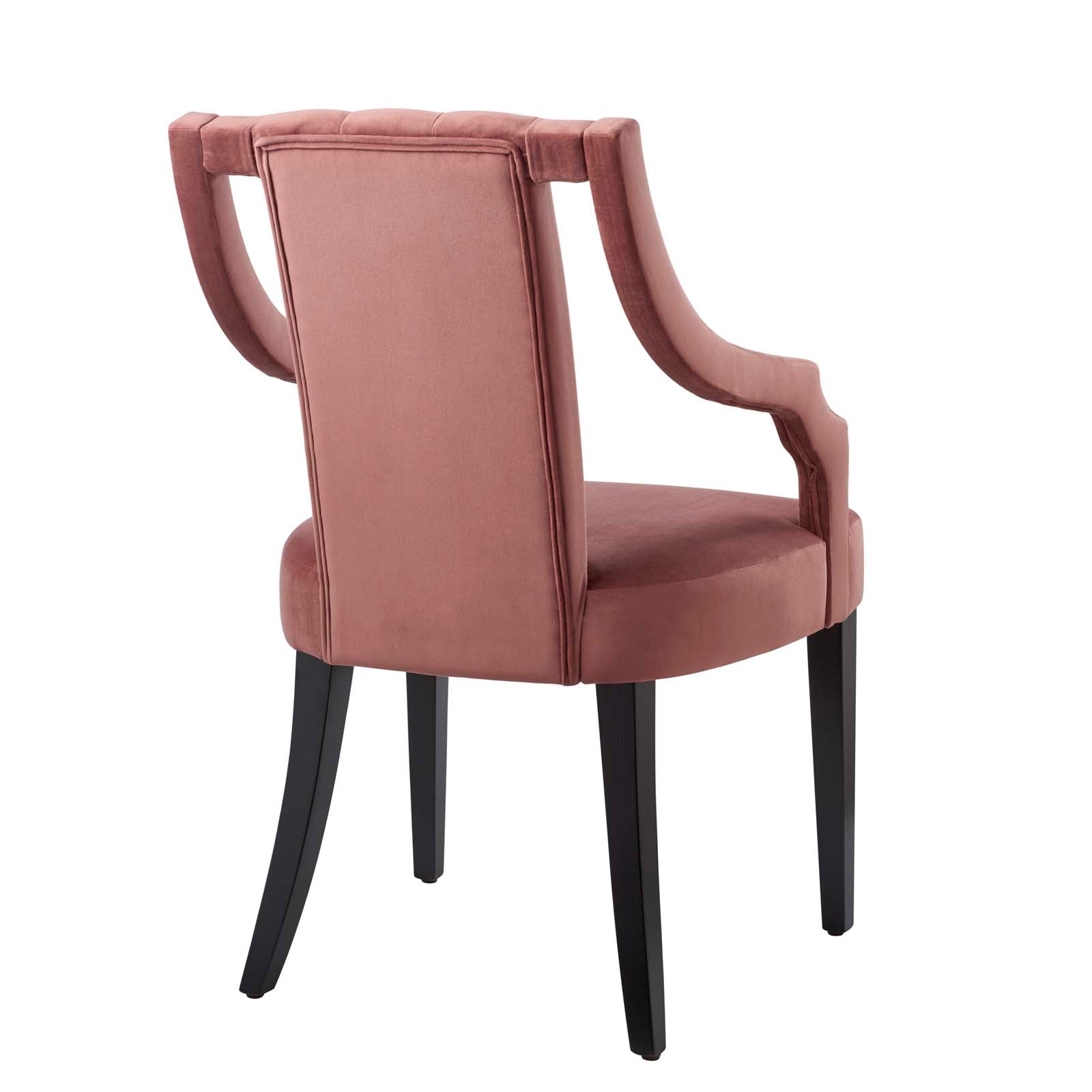 Virtue Performance Velvet Dining Chairs Set of 2 by Modway