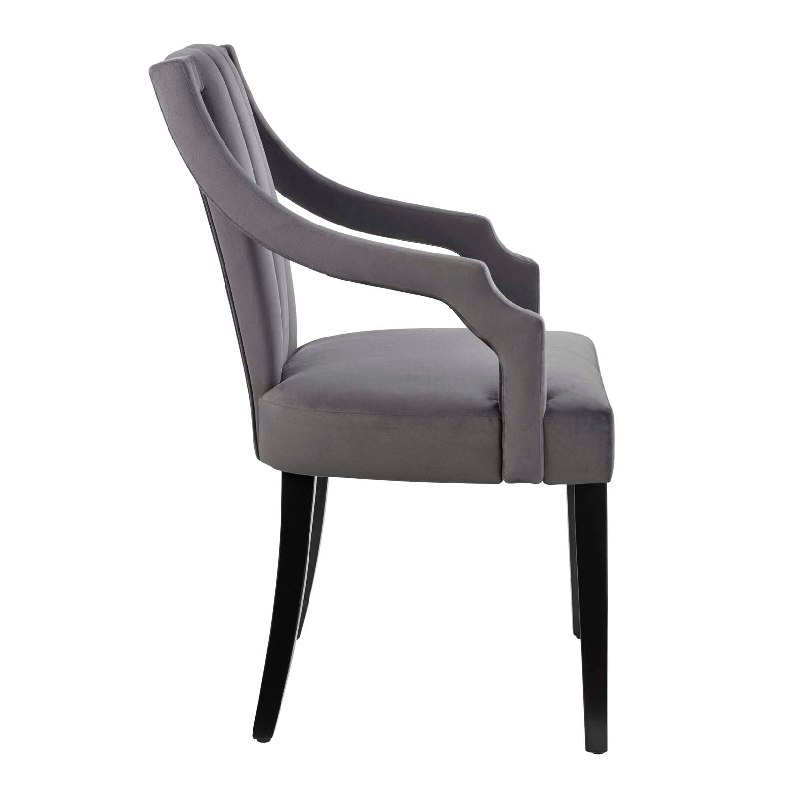 Virtue Performance Velvet Dining Chairs Set of 2 by Modway