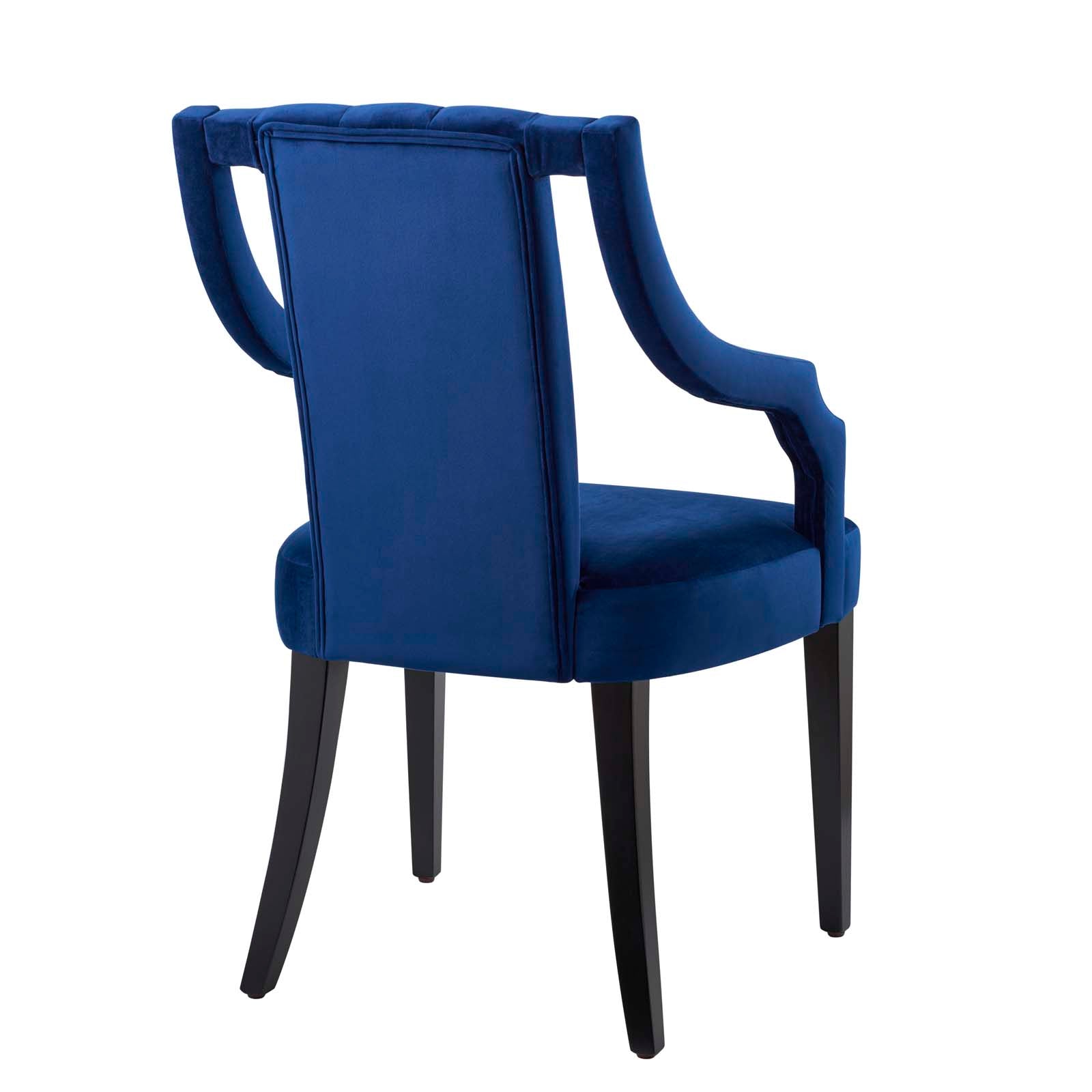 Virtue Performance Velvet Dining Chairs Set of 2 by Modway