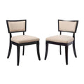 Pristine Upholstered Fabric Dining Chairs Set of 2 by Modway
