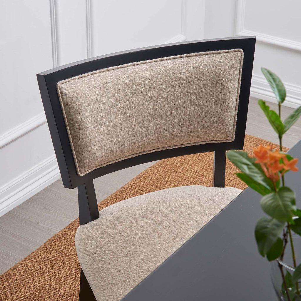 Pristine Upholstered Fabric Dining Chairs Set of 2 by Modway
