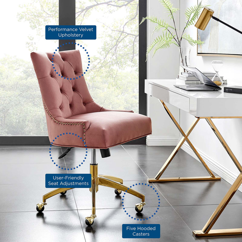 Regent Tufted Performance Velvet Office Chair by Modway