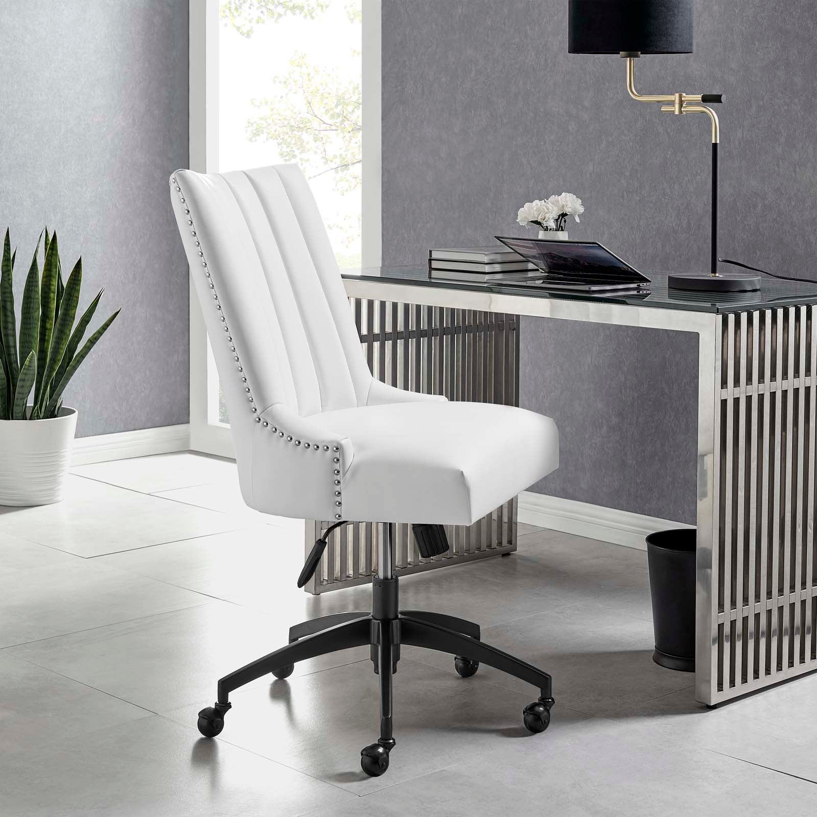 Empower Channel Tufted Vegan Leather Office Chair by Modway