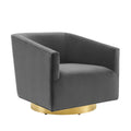 Twist Accent Lounge Performance Velvet Swivel Chair by Modway