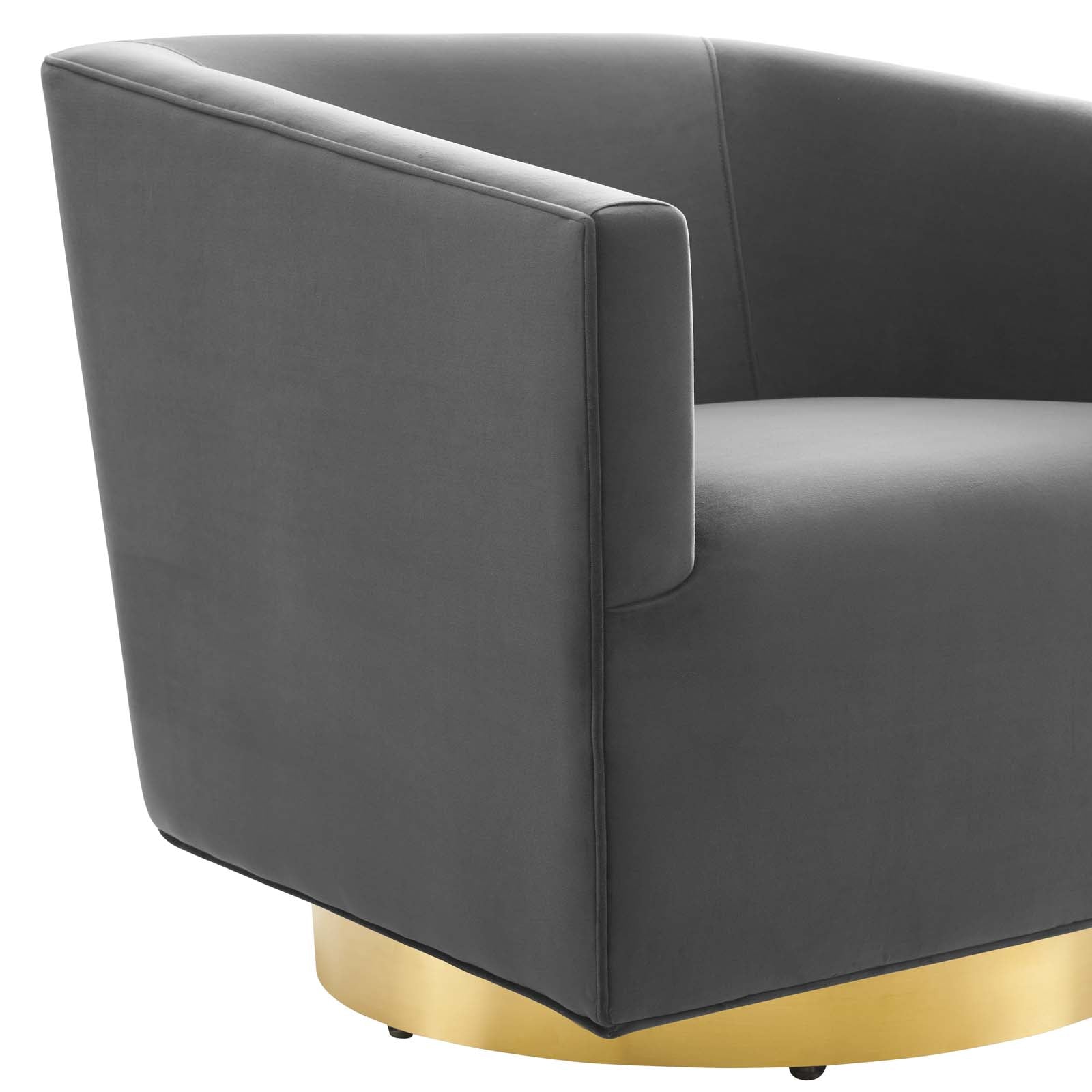 Twist Accent Lounge Performance Velvet Swivel Chair by Modway