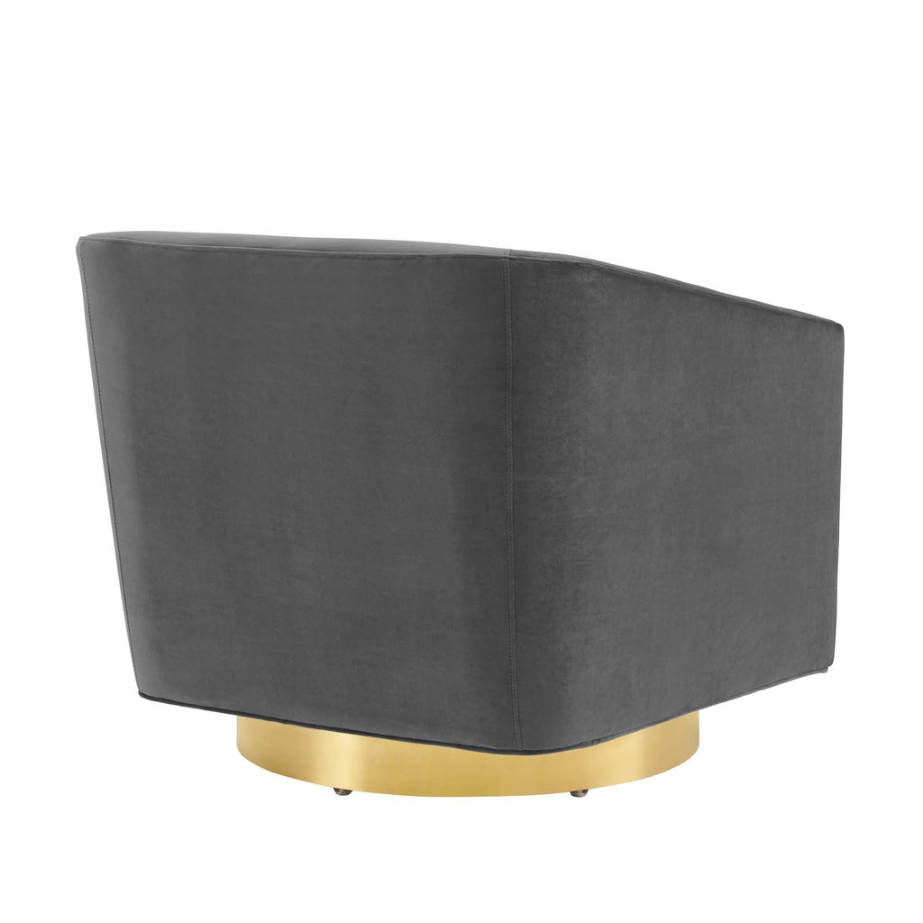 Twist Accent Lounge Performance Velvet Swivel Chair by Modway