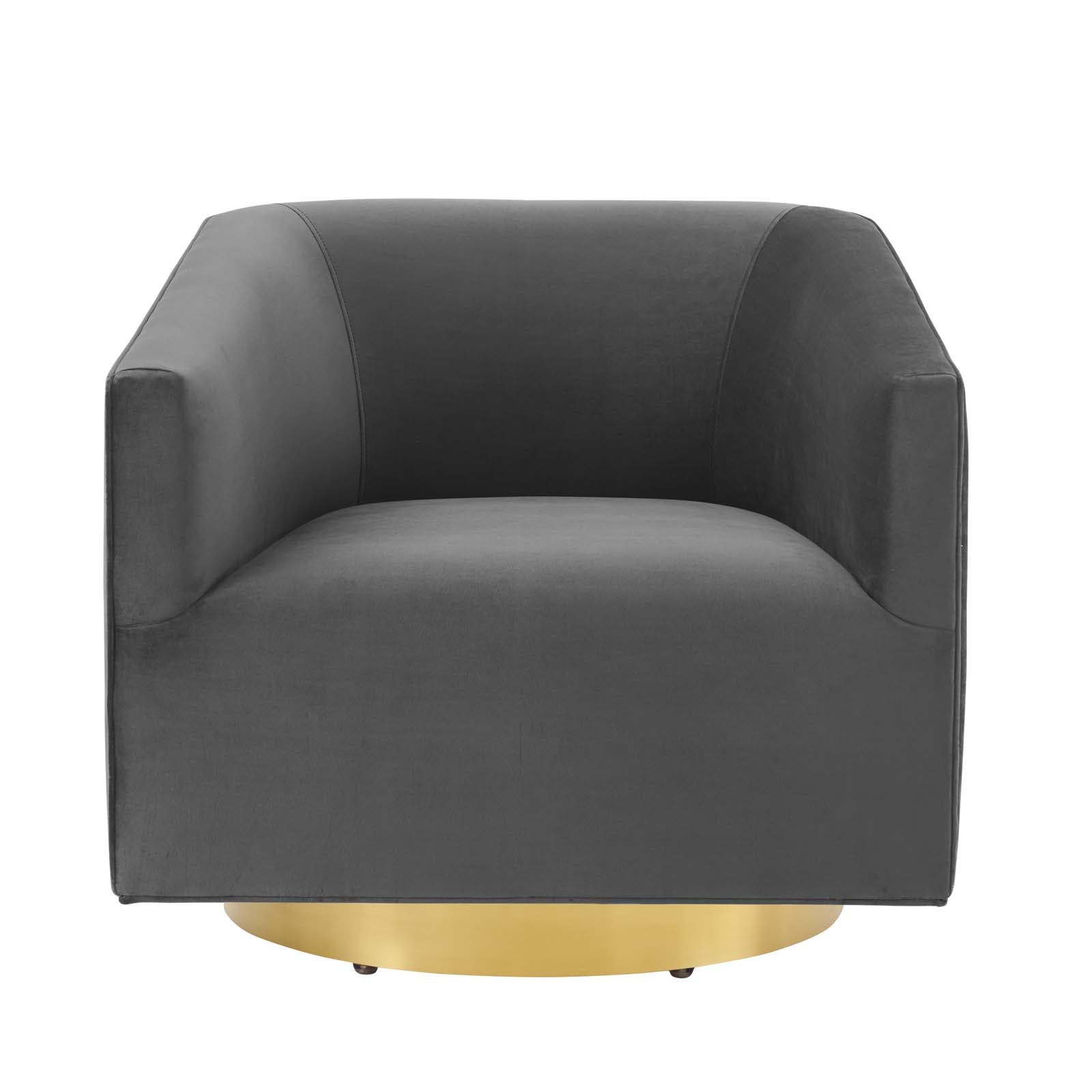 Twist Accent Lounge Performance Velvet Swivel Chair by Modway