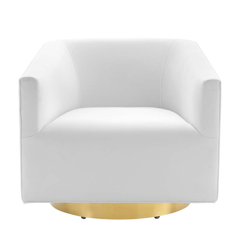 Twist Accent Lounge Performance Velvet Swivel Chair by Modway