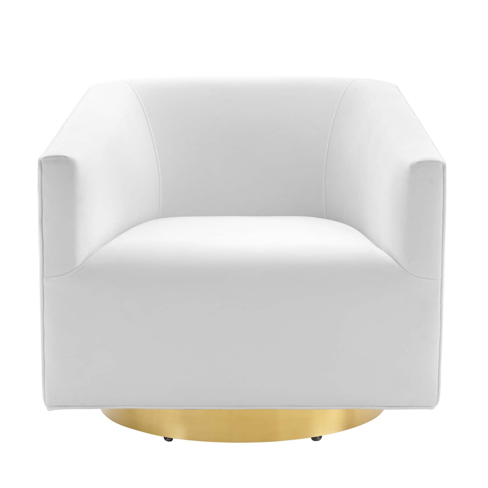 Twist Accent Lounge Performance Velvet Swivel Chair by Modway