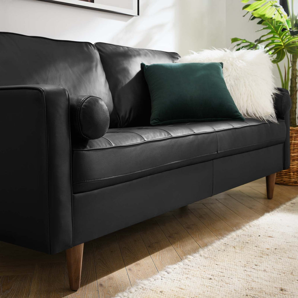 Valour Leather Sofa by Modway