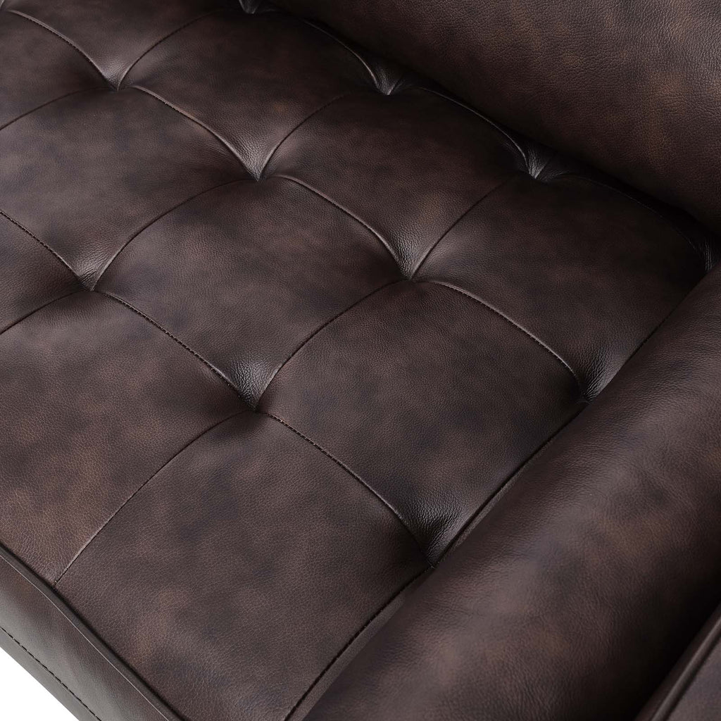 Valour Leather Sofa by Modway