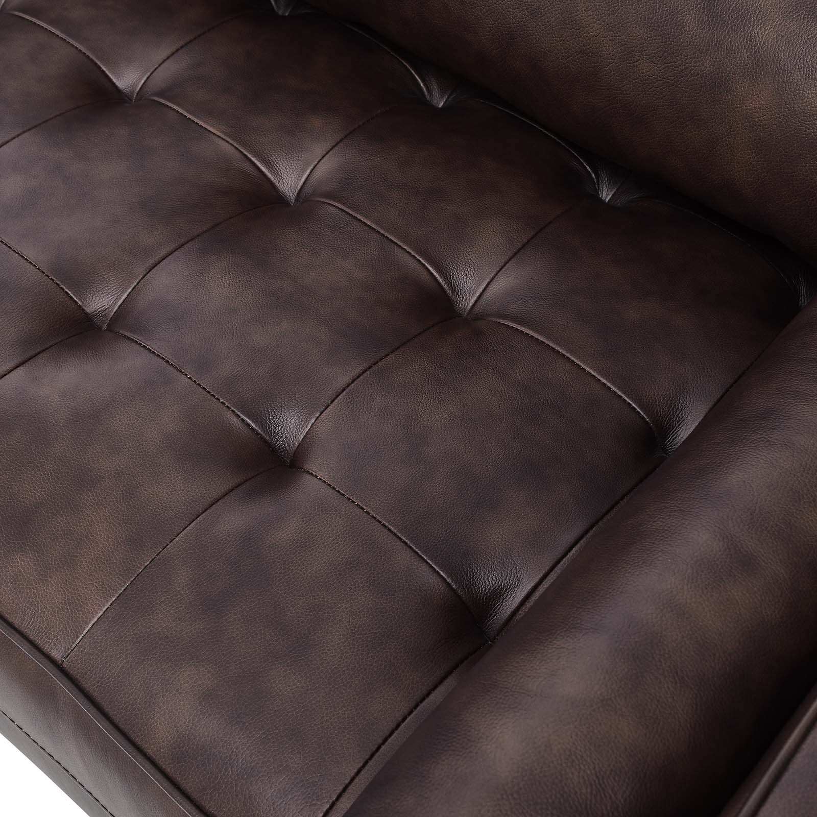 Valour Leather Sofa by Modway