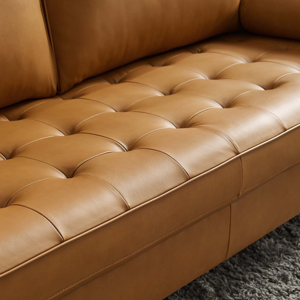 Valour Leather Sofa by Modway