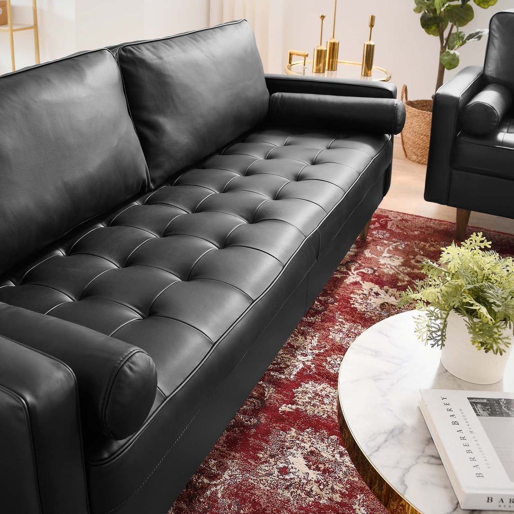 Valour 81" Leather Sofa by Modway