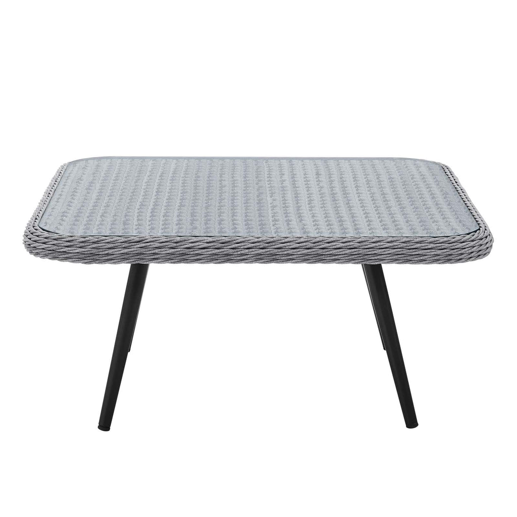Endeavor Outdoor Patio Wicker Rattan Square Coffee Table by Modway