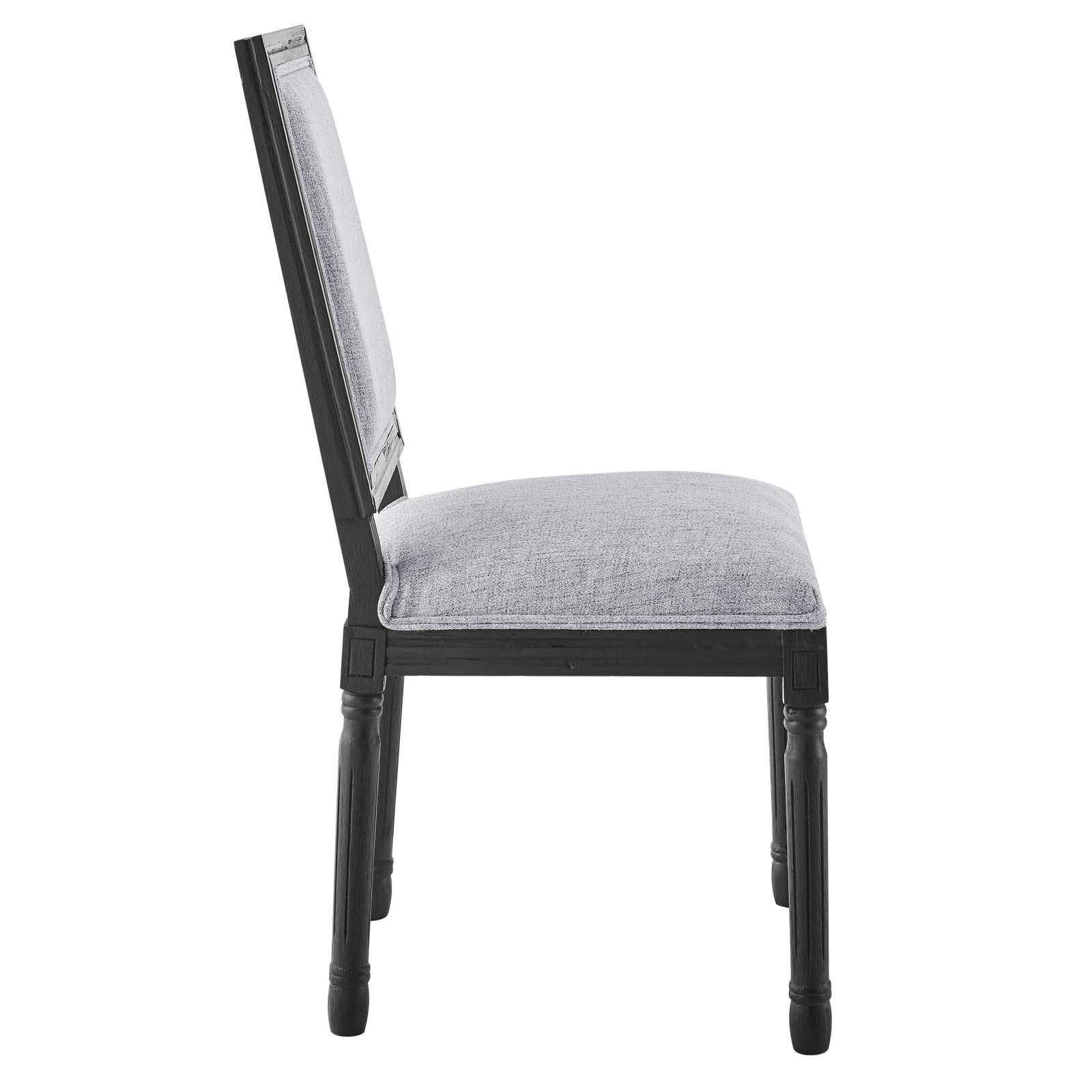 Court French Vintage Upholstered Fabric Dining Side Chair by Modway